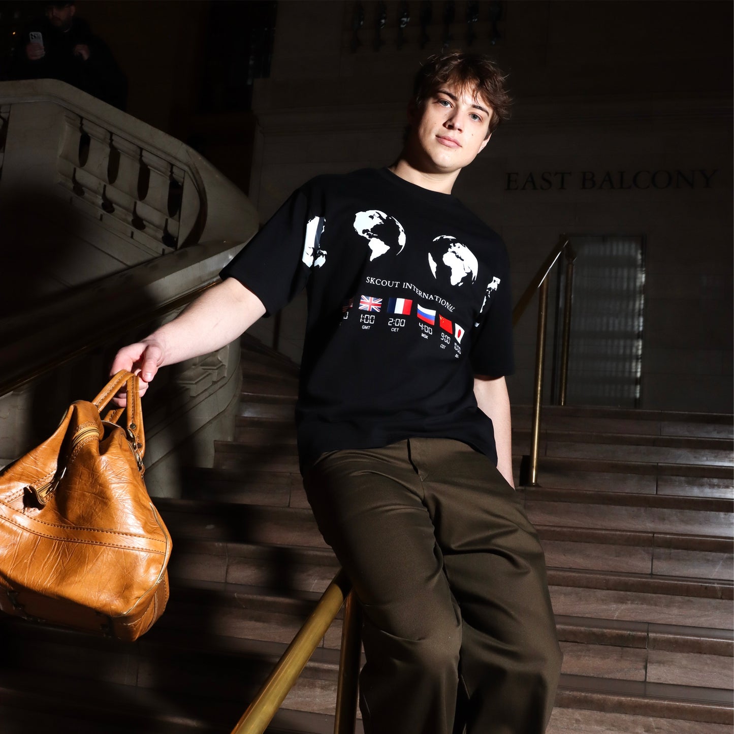 SKCOUT international clock T-shirt